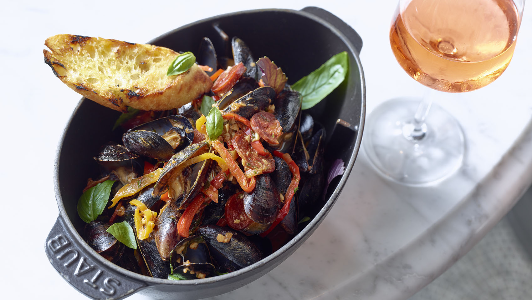 steamed mussels